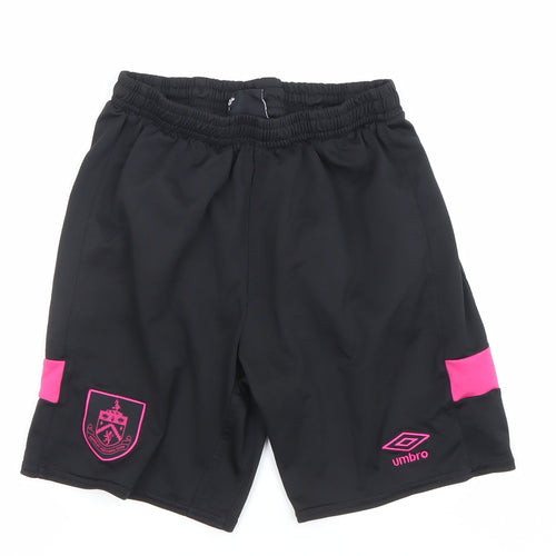 Umbro Boys Black Football Shorts Size 158cm Athletic Lightweight