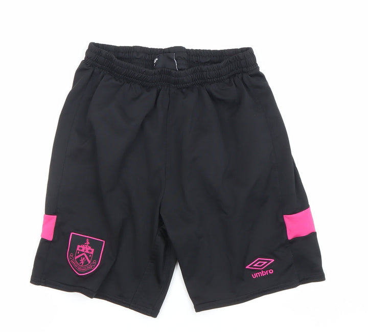 Umbro Boys Black Football Shorts Size 158cm Athletic Lightweight