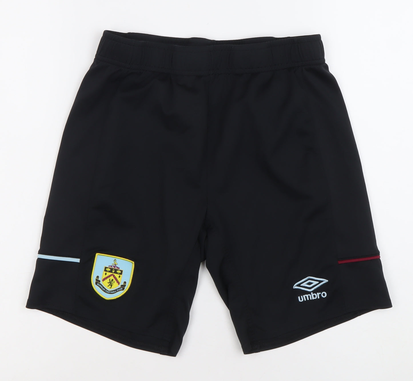 Umbro Men's Black Burnley FC Athletic Football Shorts Size S Polyester