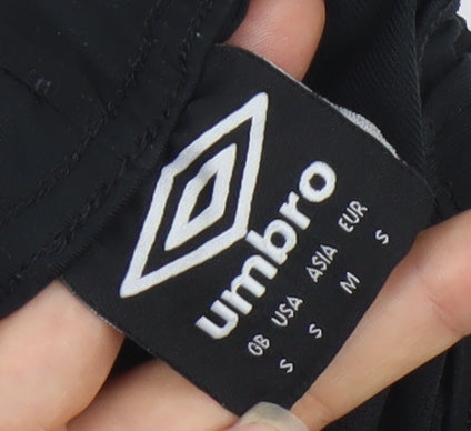 Umbro Men's Black Burnley FC Athletic Football Shorts Size S Polyester