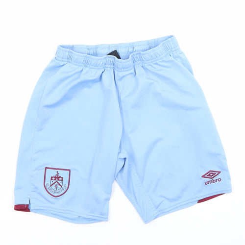 Umbro Boys Blue 13 Years Burnley FC Athletic Football Shorts Polyester