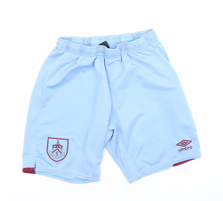 Umbro Boys Blue 13 Years Burnley FC Athletic Football Shorts Polyester