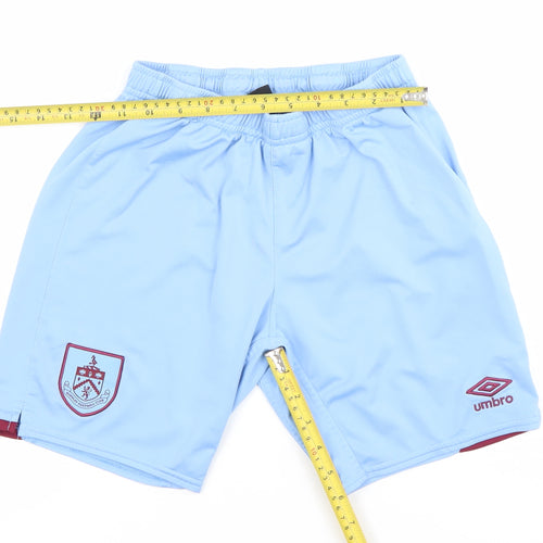 Umbro Boys Blue 13 Years Burnley FC Athletic Football Shorts Polyester