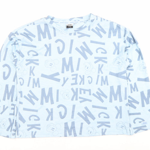 George Teens Blue Mickey Mouse Long Sleeve Sweatshirt Size 8