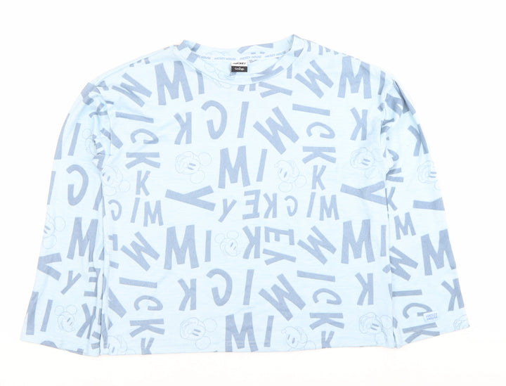 George Teens Blue Mickey Mouse Long Sleeve Sweatshirt Size 8