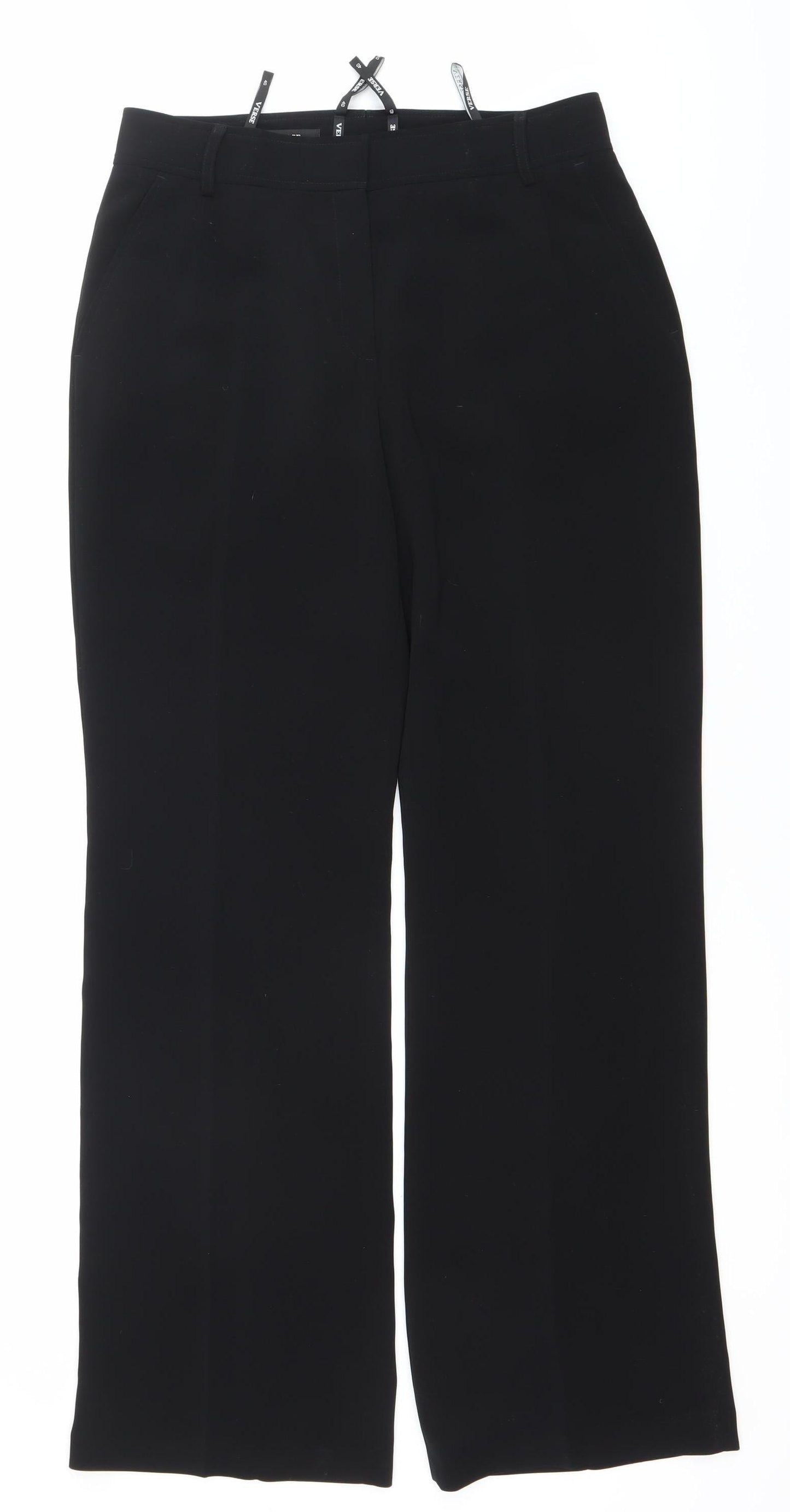 Verse Women’s Black Dress Pants Size 12 Straight Leg Mid Rise