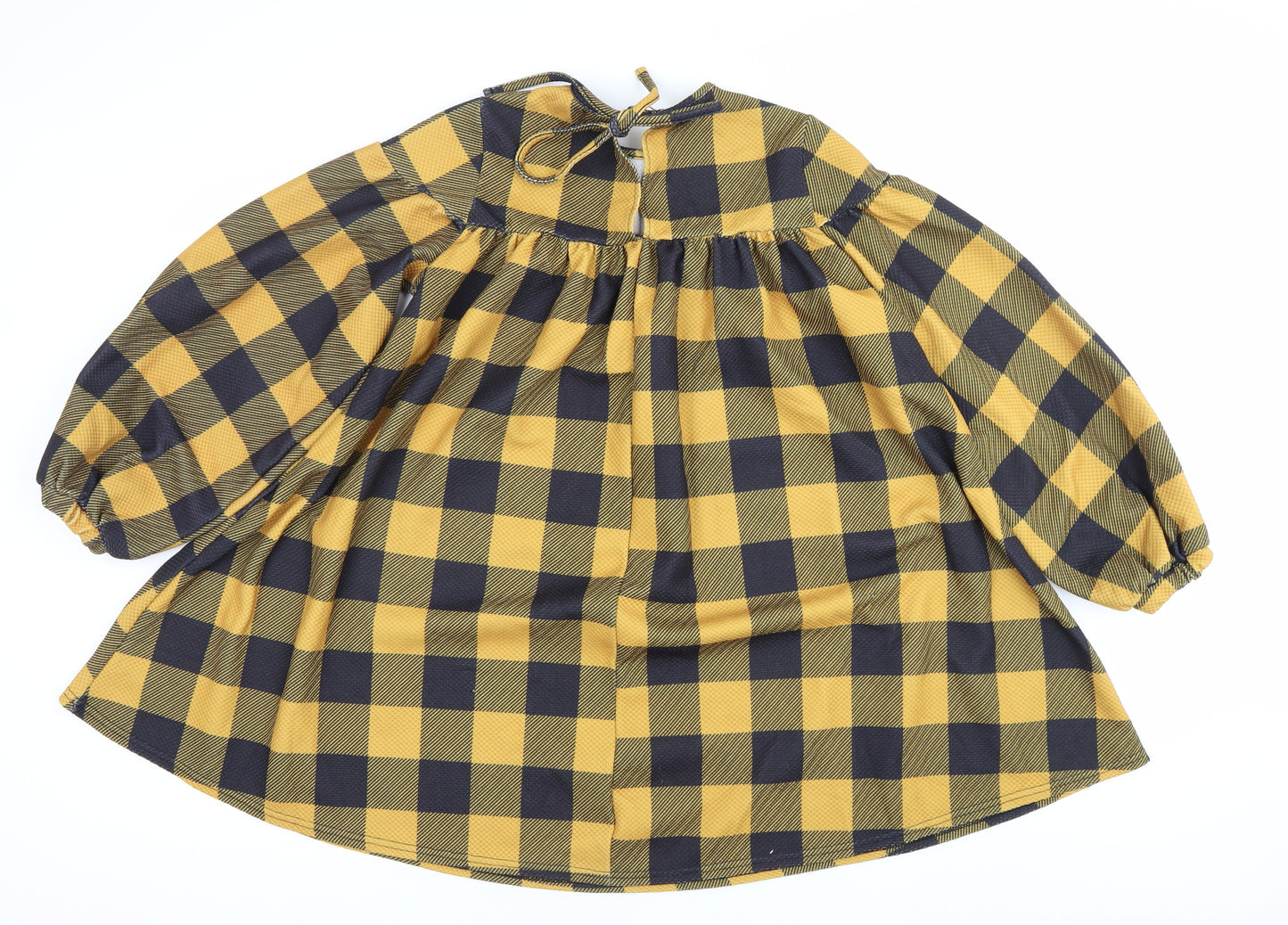 ASOS Women’s Multicoloured Check Smock Dress Size 10 Long Sleeve
