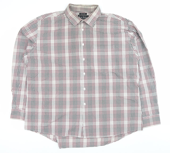 Isobel Kristel New York Men’s Multicoloured Check 2XL Long Sleeve Shirt