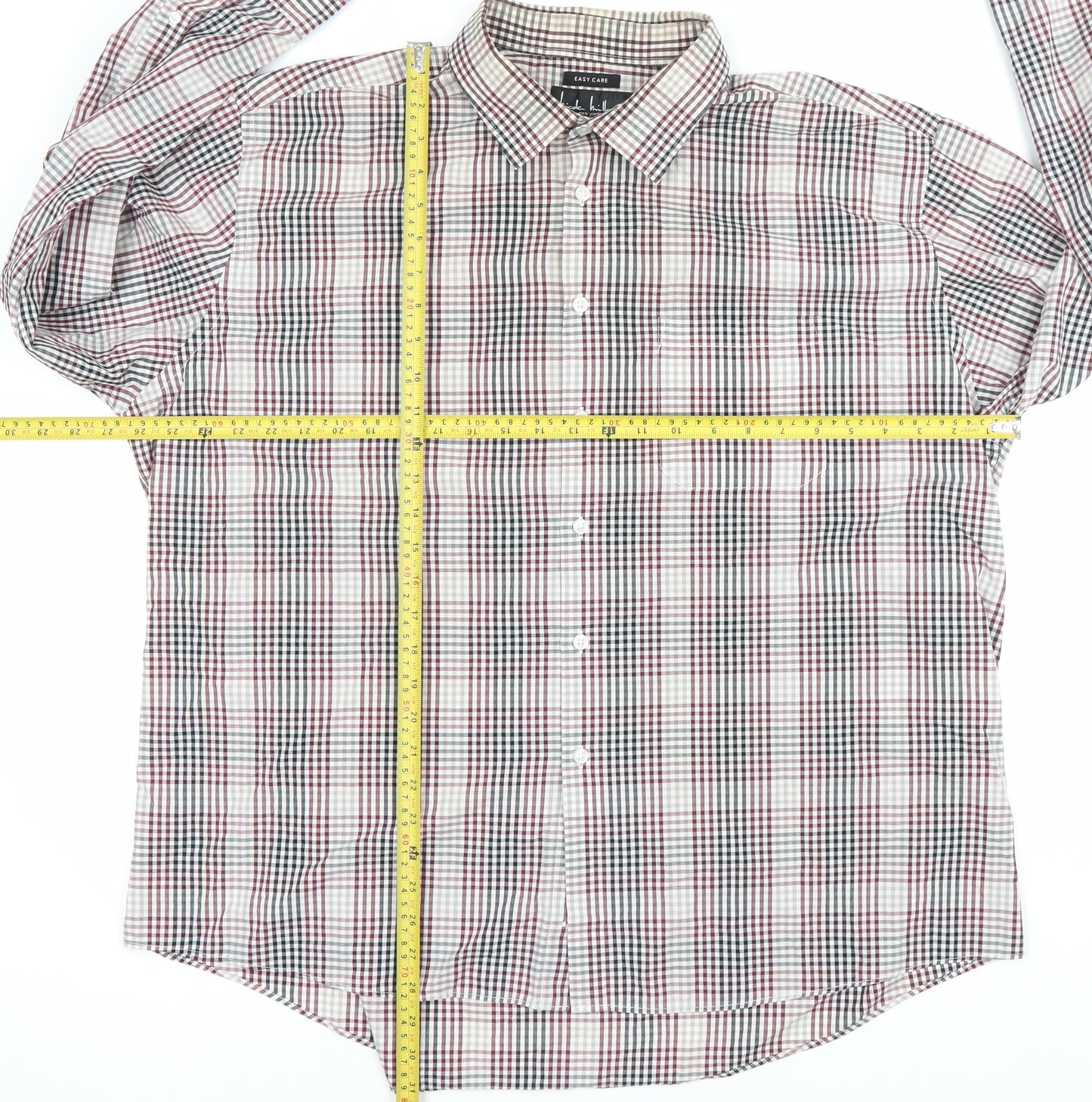 Isobel Kristel New York Men’s Multicoloured Check 2XL Long Sleeve Shirt