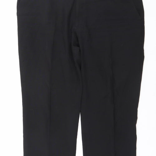 Marks and Spencer Men's Black 34R Regular Fit Wool Blend Dress Pants