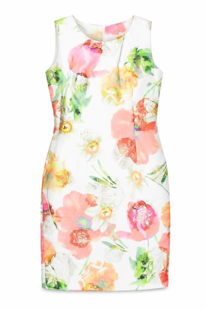 Lisabella Women’s Multicoloured Floral Sheath Dress Size 12