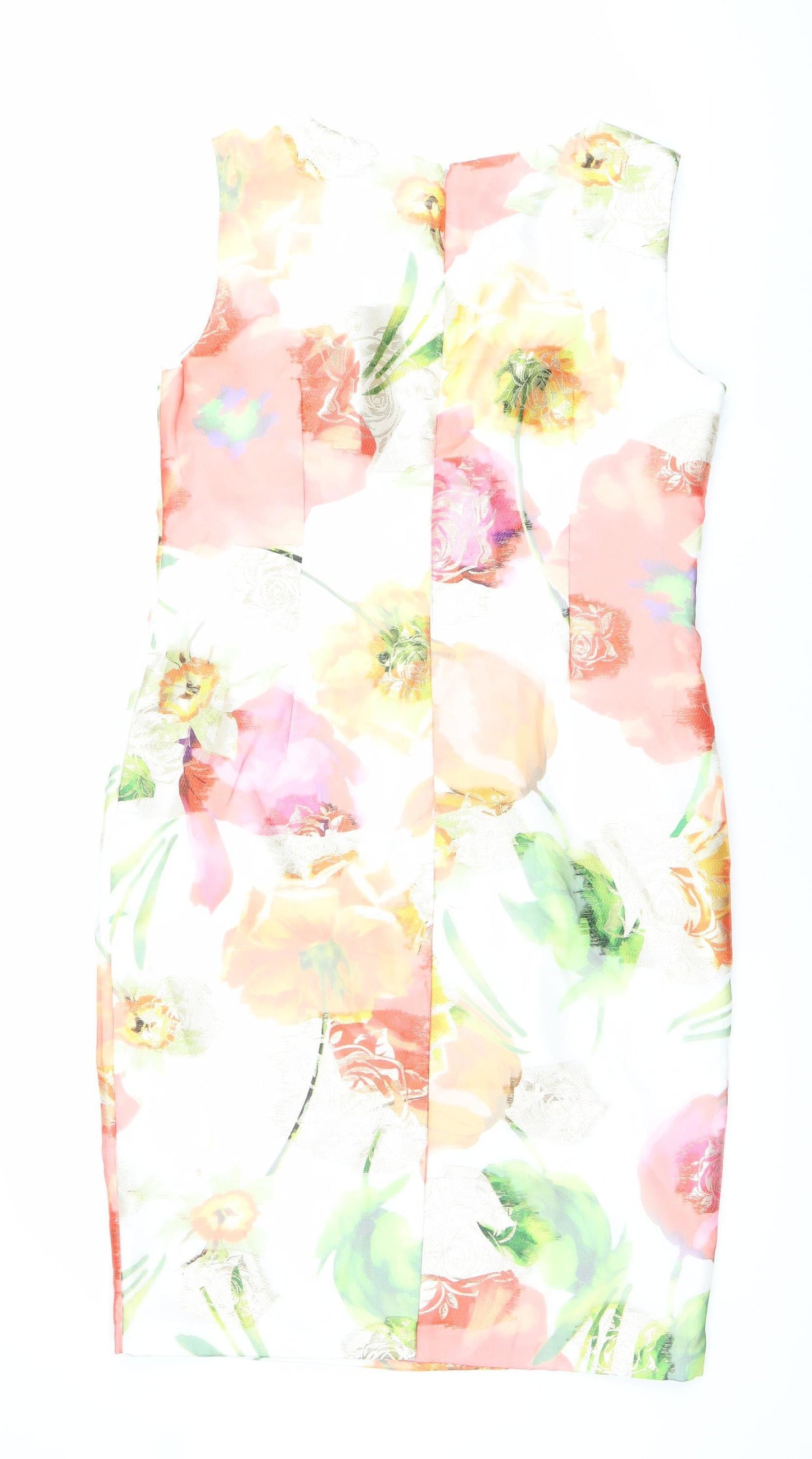 Lisabella Women’s Multicoloured Floral Sheath Dress Size 12