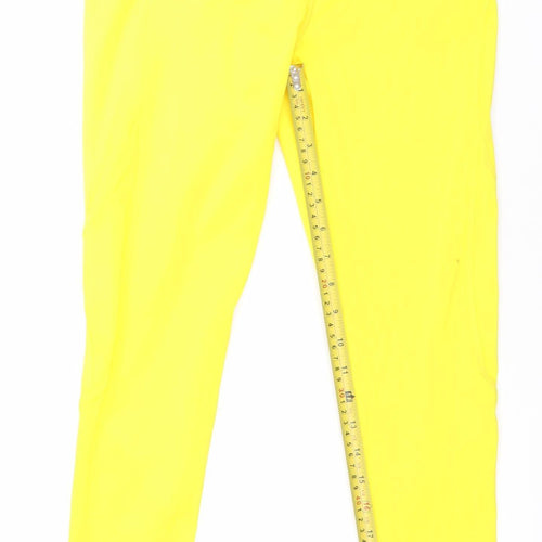 ASOS Women’s Yellow Size 12 Slim Fit Activewear Leggings