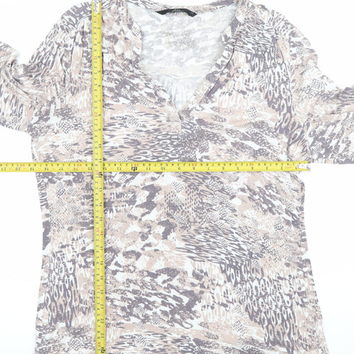 Prim Casual Womens Multicoloured Animal Print Tunic Blouse Size 12