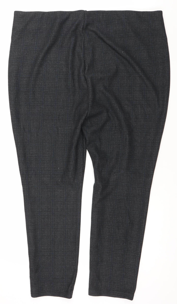 Klass Women's Black Check Slim Fit Tapered Leggings Size 25