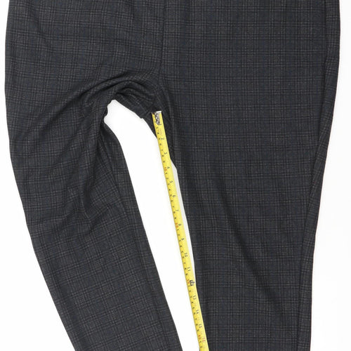 Klass Women's Black Check Slim Fit Tapered Leggings Size 25