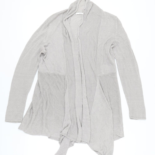 Marks and Spencer Women’s Beige Linen Viscose Open Front Cardigan Size 16