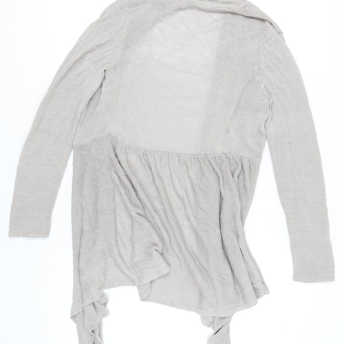 Marks and Spencer Women’s Beige Linen Viscose Open Front Cardigan Size 16