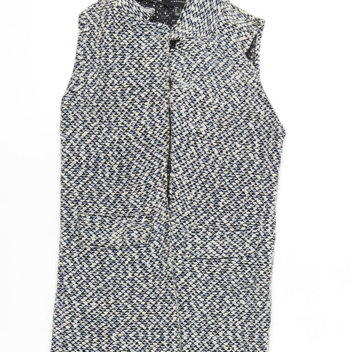 Atmosphere Women's Multicoloured Tweed Waistcoat Size 8 Cotton Blend