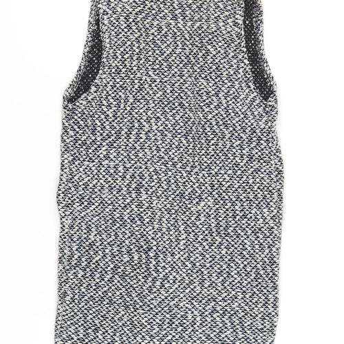 Atmosphere Women's Multicoloured Tweed Waistcoat Size 8 Cotton Blend