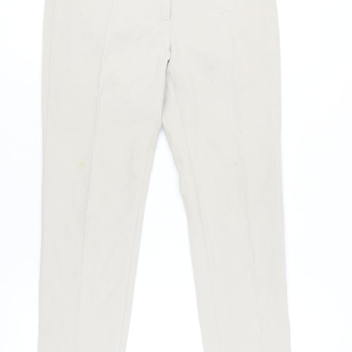 Gerard Darel Womens Beige Size 10 Slim Straight Leg Trousers