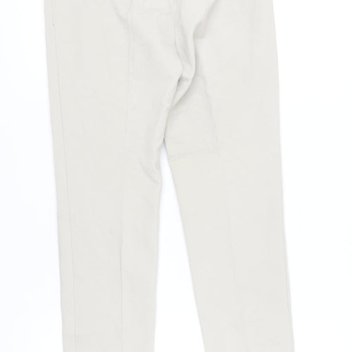 Gerard Darel Womens Beige Size 10 Slim Straight Leg Trousers