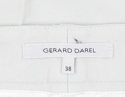 Gerard Darel Womens Beige Size 10 Slim Straight Leg Trousers