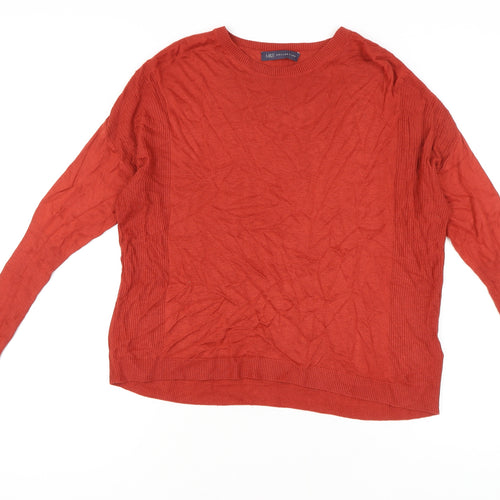 Marks and Spencer Women's Red Size 14 Crew Neck Pullover Jumper