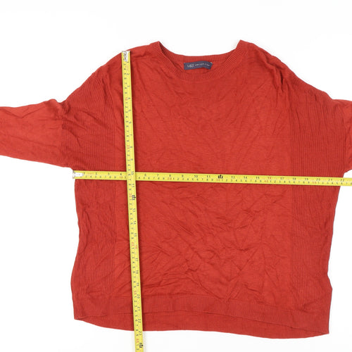 Marks and Spencer Women's Red Size 14 Crew Neck Pullover Jumper