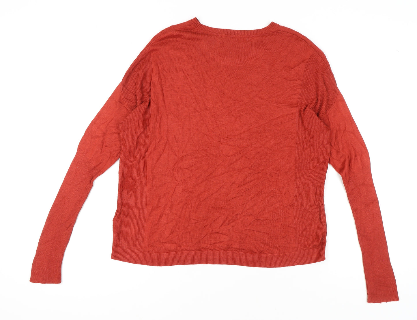 Marks and Spencer Women's Red Size 14 Crew Neck Pullover Jumper