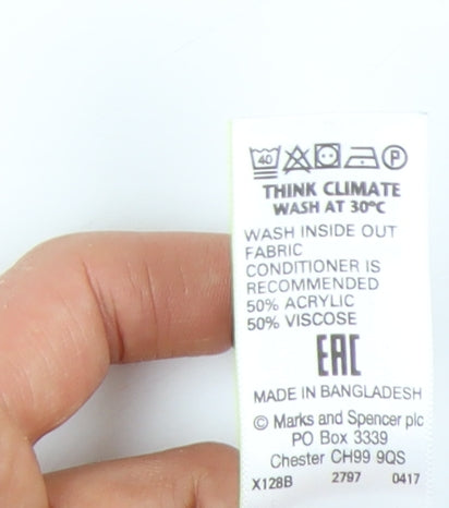 Marks and Spencer Women's Red Size 14 Crew Neck Pullover Jumper