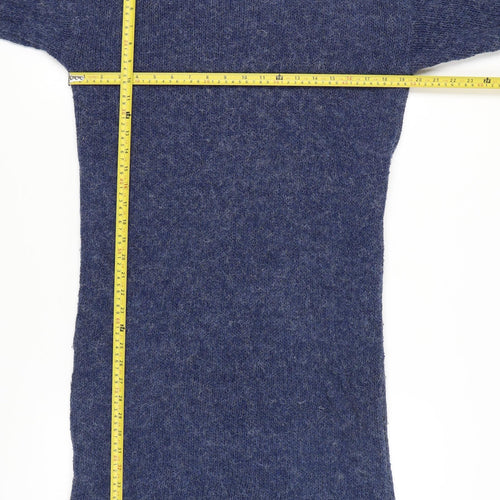 Compania Fantastica Women’s Blue Knit Jumper Dress Size S Knee Length