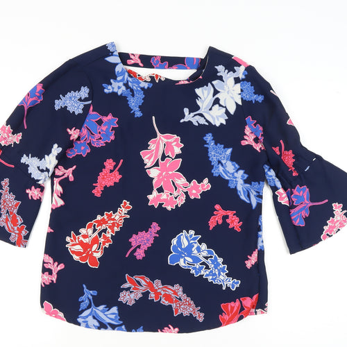 Marks and Spencer Womens Multicoloured Floral Blouse Size 10