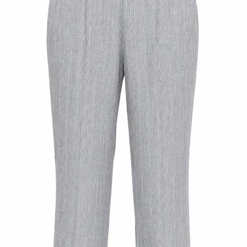 Damart Women’s Grey Straight Leg Trousers UK 20 Elastic Waist 29in