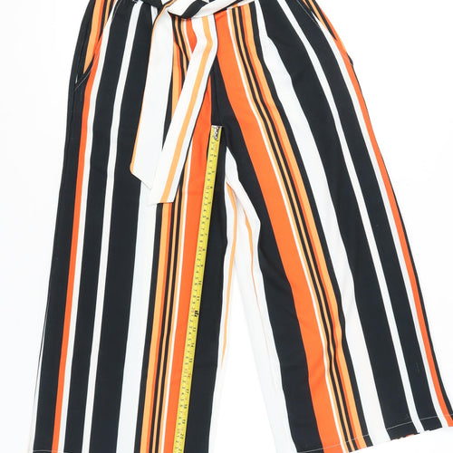 Therapy Women’s Multicoloured Striped Wide-Leg Trousers Size 6