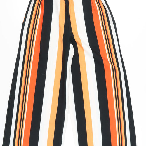 Therapy Women’s Multicoloured Striped Wide-Leg Trousers Size 6
