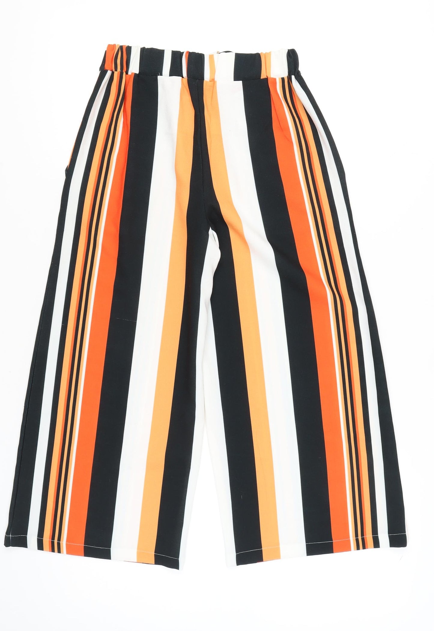 Therapy Women’s Multicoloured Striped Wide-Leg Trousers Size 6