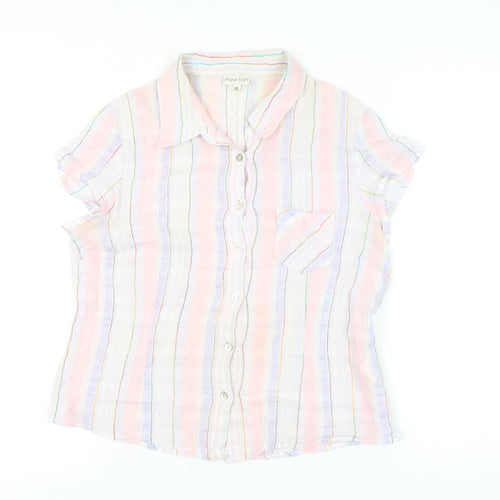 Phase Eight Women’s Multicoloured Stripe Button-Up Shirt Size 16