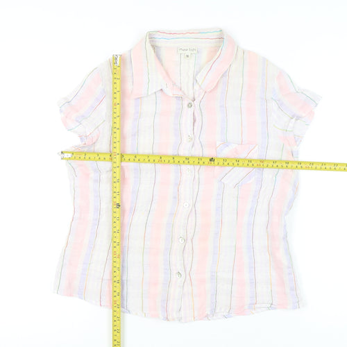 Phase Eight Women’s Multicoloured Stripe Button-Up Shirt Size 16