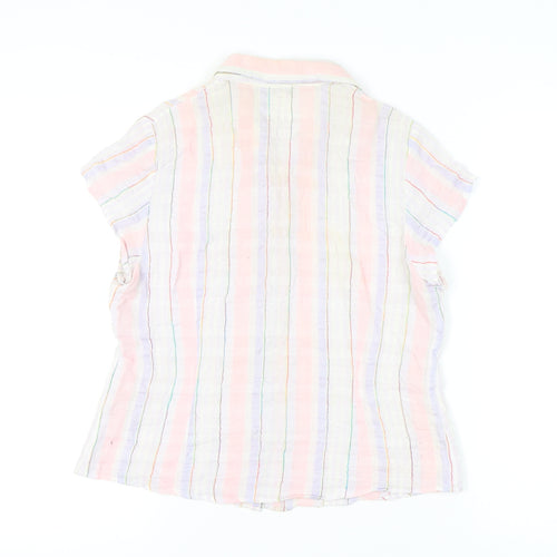 Phase Eight Women’s Multicoloured Stripe Button-Up Shirt Size 16