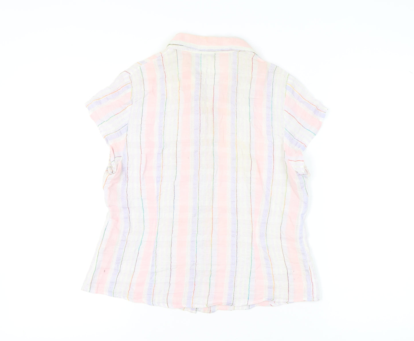 Phase Eight Women’s Multicoloured Stripe Button-Up Shirt Size 16