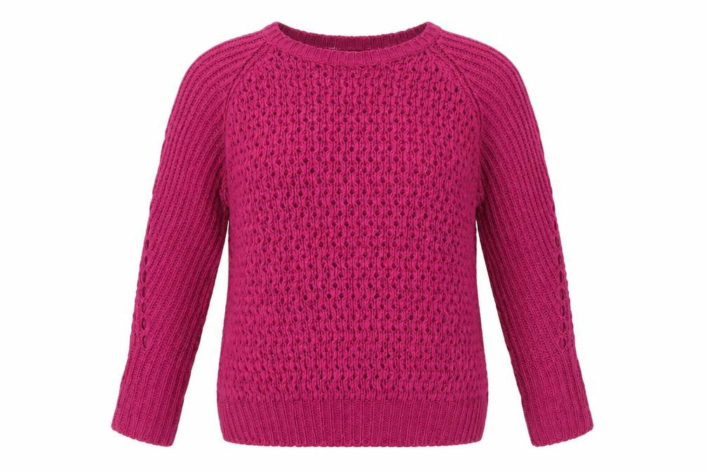 Dorothy Perkins Women’s Pink Open-Knit Jumper Size 14