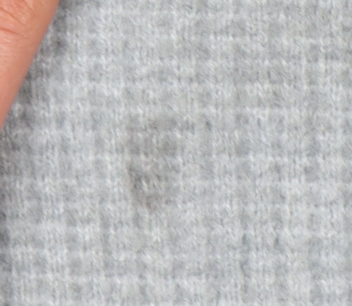Marks and Spencer Women’s Grey XS Waffle-Knit Wool Blend Jumper