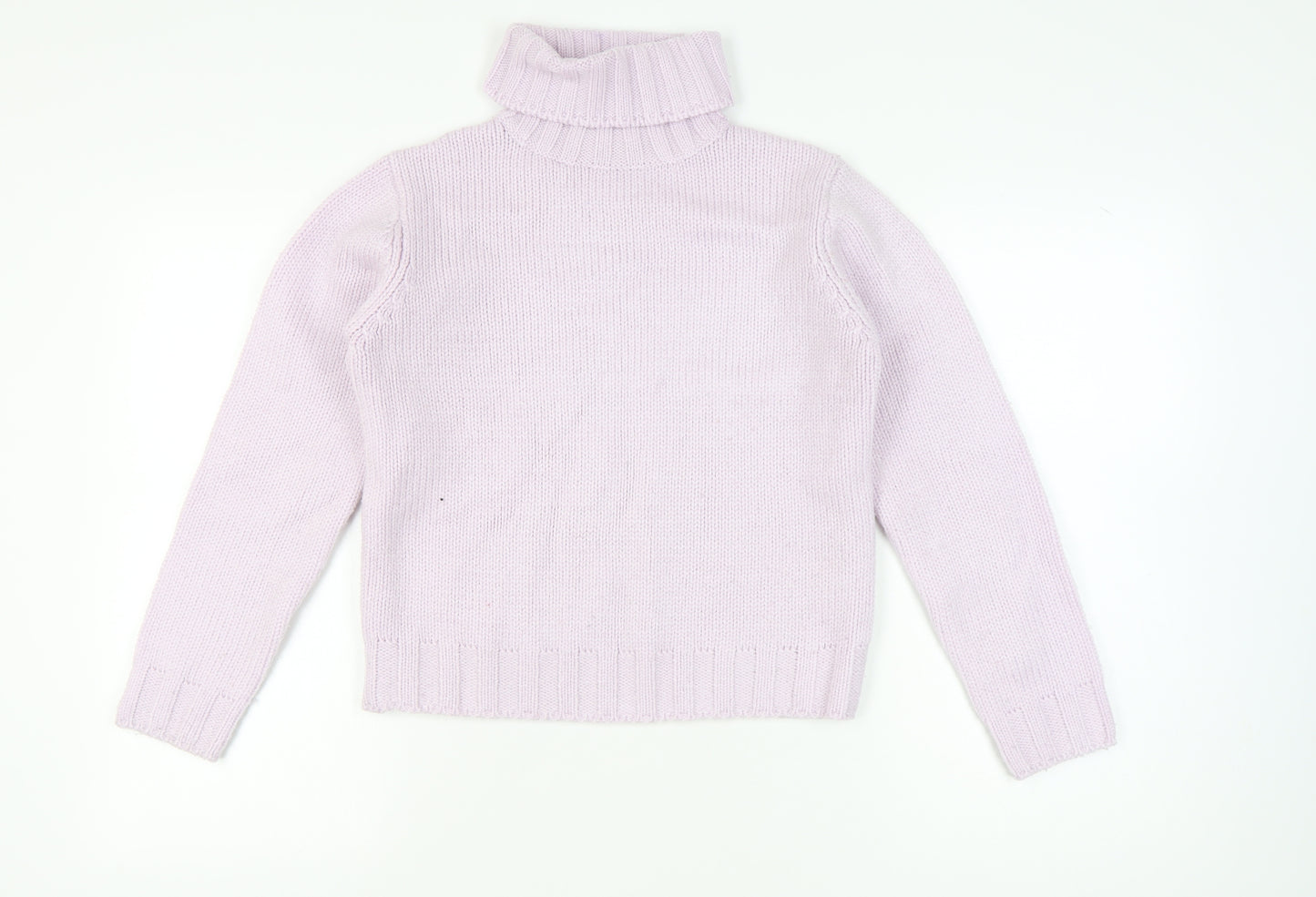 BHS Women's Purple Roll Neck Knit Jumper Size 10 Long Sleeve