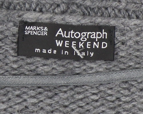 Marks & Spencer Women’s Grey Cable-Knit Cardigan UK 12-14
