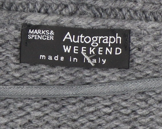 Marks & Spencer Women’s Grey Cable-Knit Cardigan UK 12-14