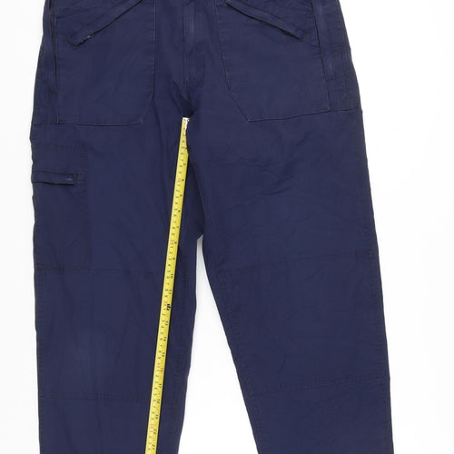 Regatta Men's Blue Cargo Trousers 39W 29L Straight Leg Pockets