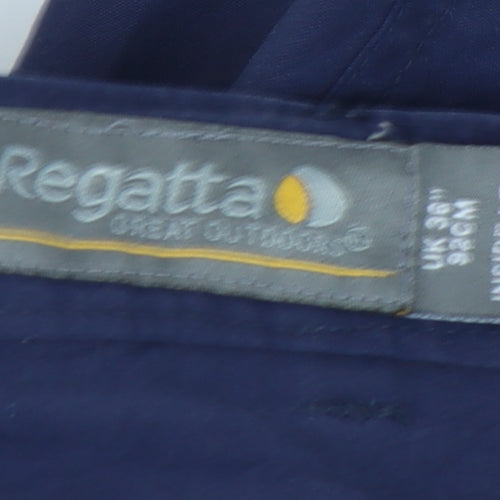 Regatta Men's Blue Cargo Trousers 39W 29L Straight Leg Pockets