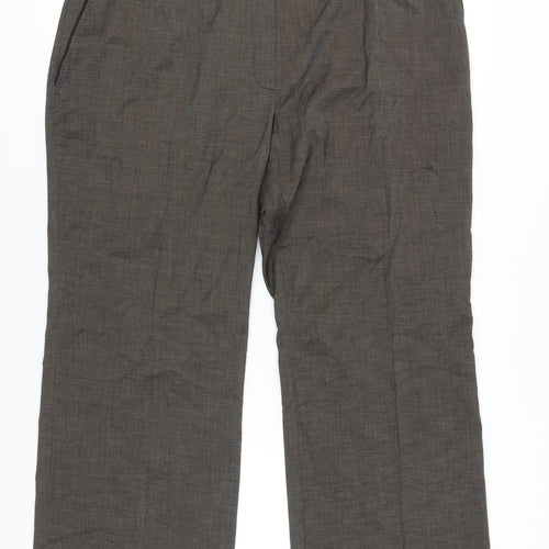 Marks and Spencer Women’s Brown Size 20 Short Straight Leg Trousers