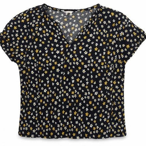 Hush Women's Multicoloured Floral Viscose Blouse Size 14 V-Neck Tunic